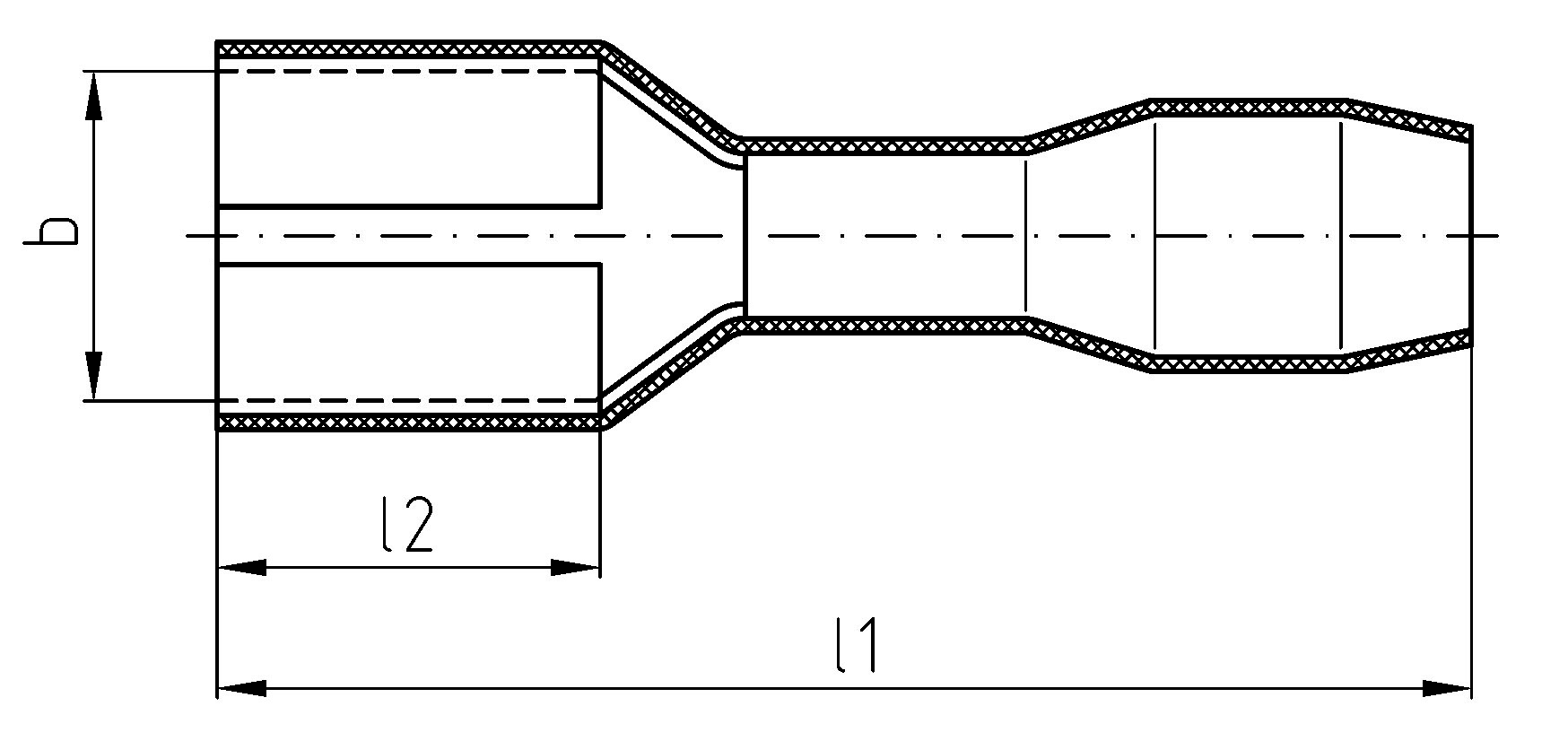 100 STK Intercable Tools Flachsteckhülse 1,5-2,5qmm 6,3x0,8 ICIQ268FHVI