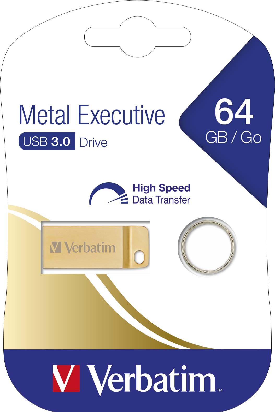 MediaCom-IT USB-Stick 64GB 3.0 Metal Executive VERBATIM 99106 Gold