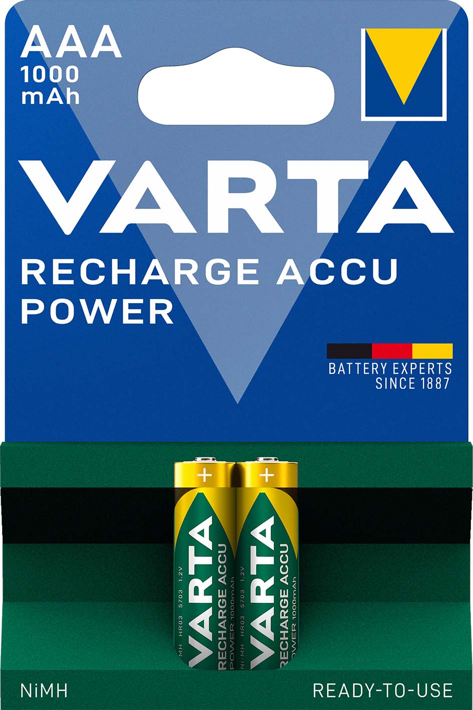 Varta Cons.Varta Recharge Accu Power AAA 1,2V/1000mAh/NiMH 5703 Bli.2