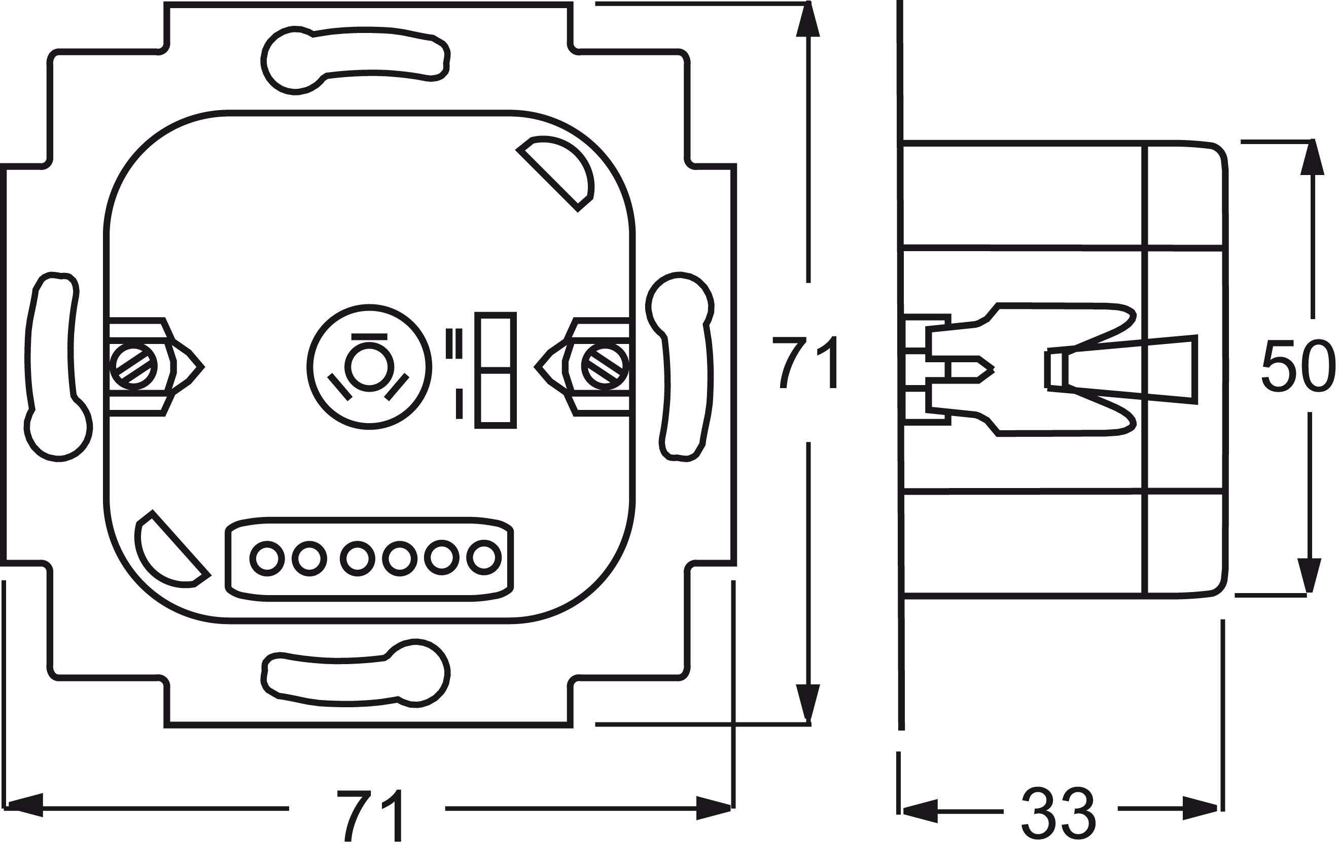 Busch-Jaeger Jalousie-Basis-Einsatz 2Schliesser 3A 690VA 6418 U