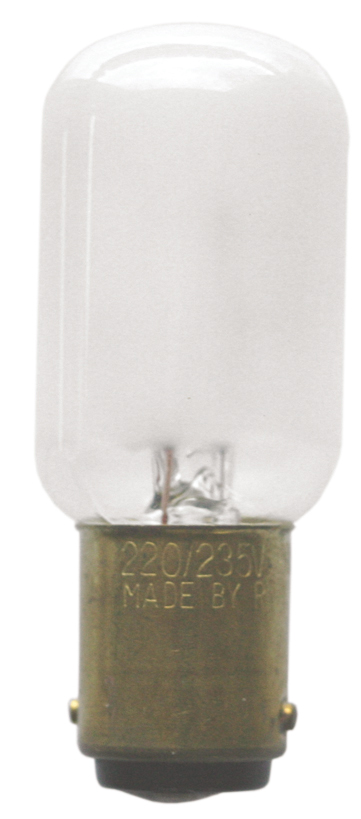 Scharnberger+Has. Nählichtlampe 22x57mm Ba15d 220-235V 15W 40158
