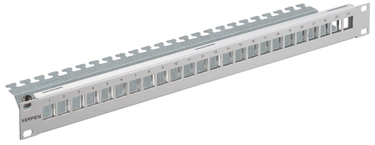 KERPEN DATACOM Keystone-Panel leer 24 Po. RAL7035 KDA4P0K1G020001