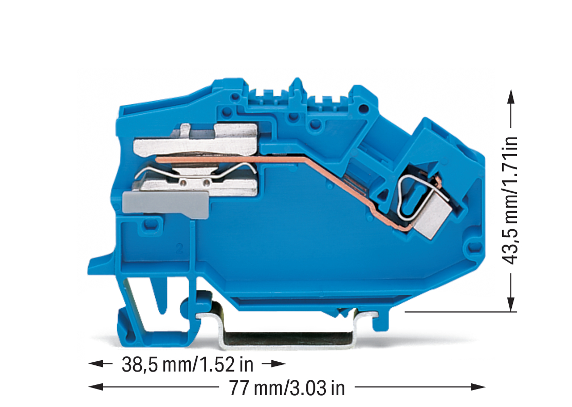 WAGO GmbH & Co. KG Trennklemme 0,08-4mmq blau 781-613 WAGO GmbH & Co. KG Trennklemme 0,08-4mmq blau 781-613
