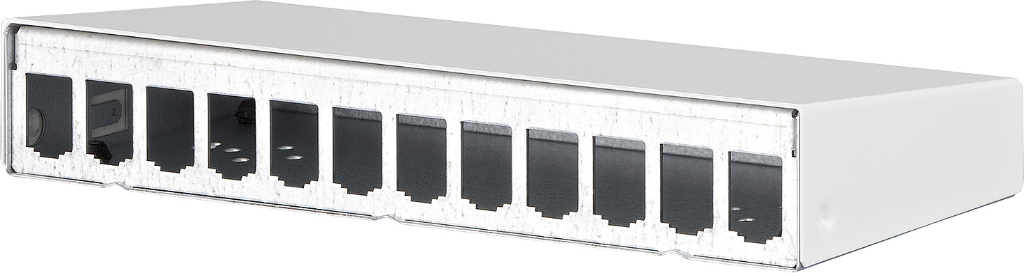 Metz Connect AP-Gehäuse leer E-DATmodul 12er rws 130861-1202-E