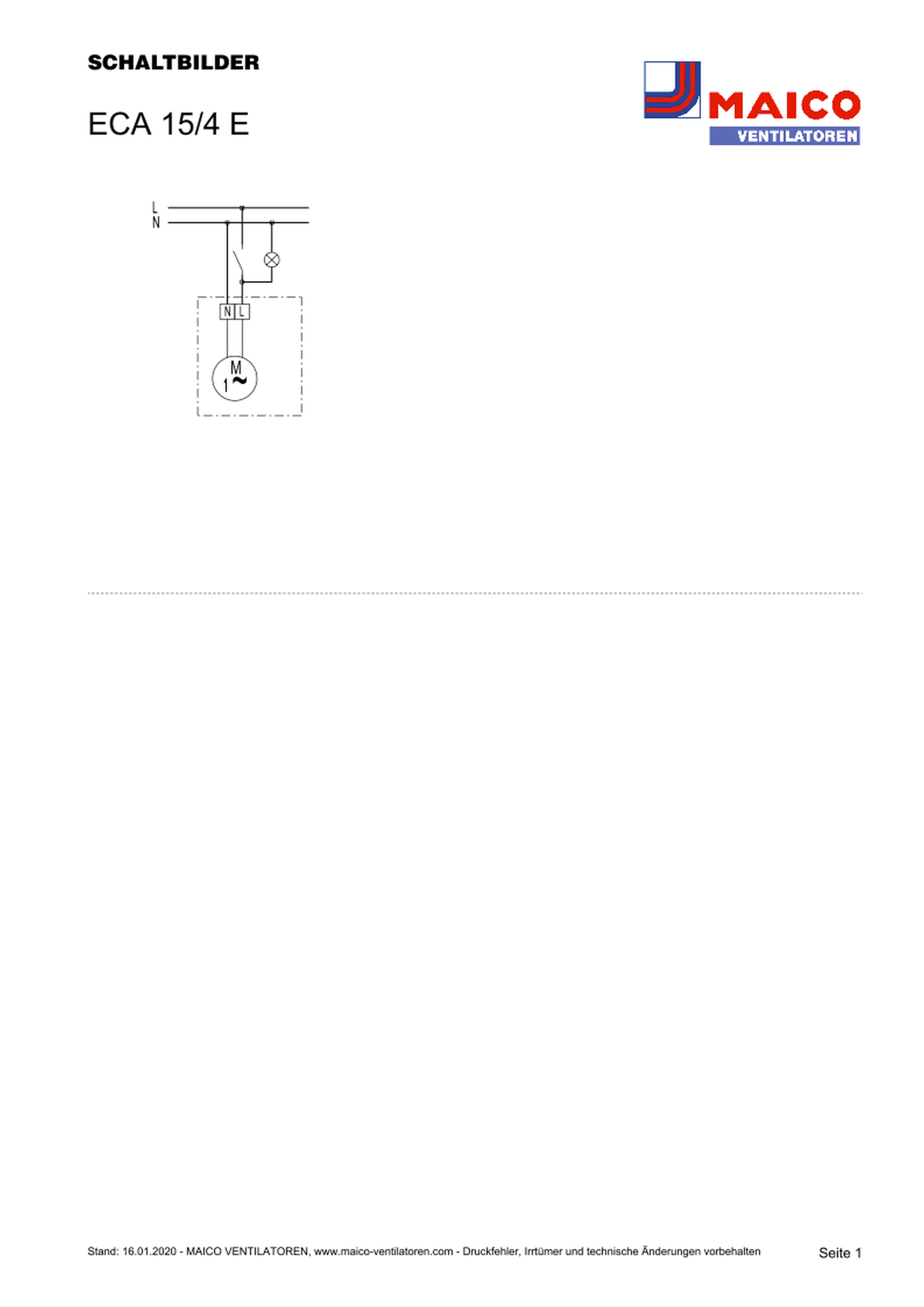 Maico Rohreinschubventilator 18W,170cbm/h,IP44 ECA 15/4 E