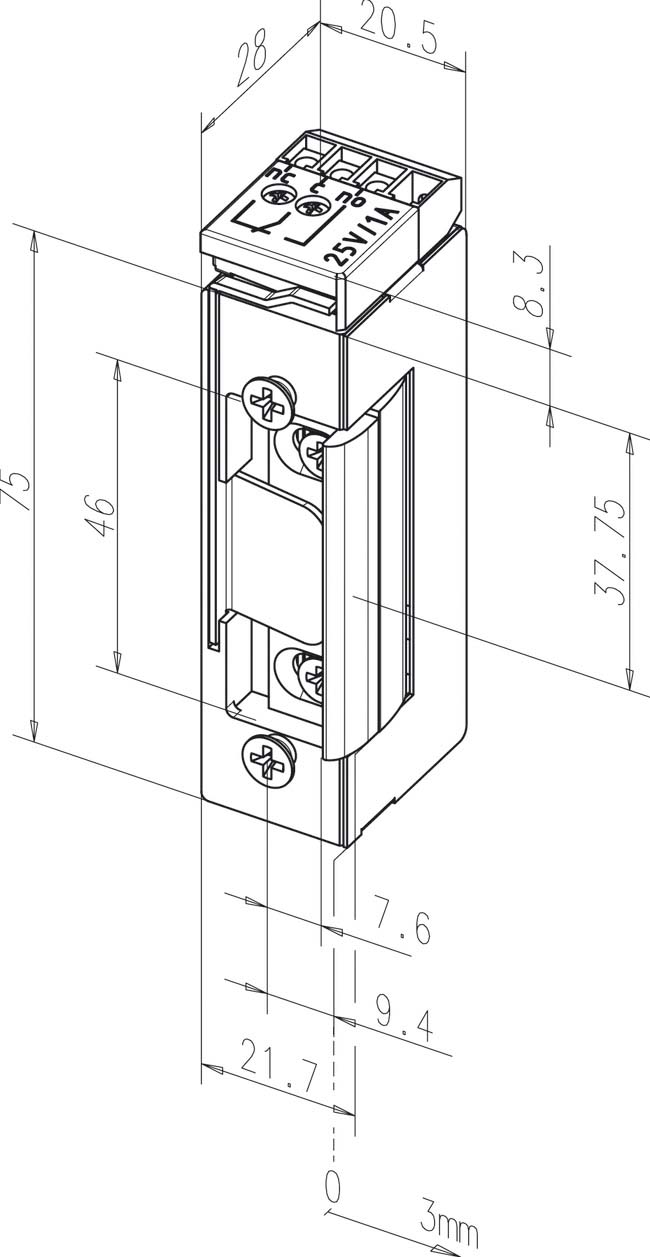 Assa Abloy effeff Elektrischer Türöffner DIN rechts/links 17RR--------F41