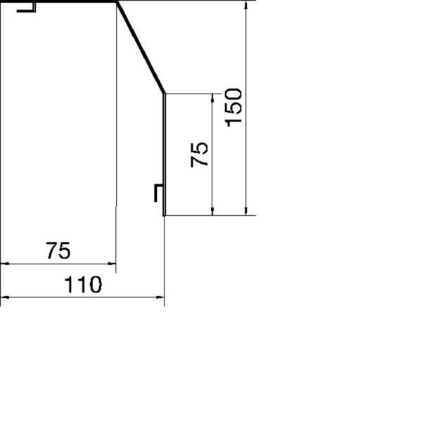 2 M Tehalit Abdeckprofil RK 150 lgr