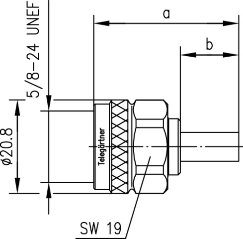 Telegärtner N-Kabelstecker Crimp G5 (RG-223/U) crimp 100023911