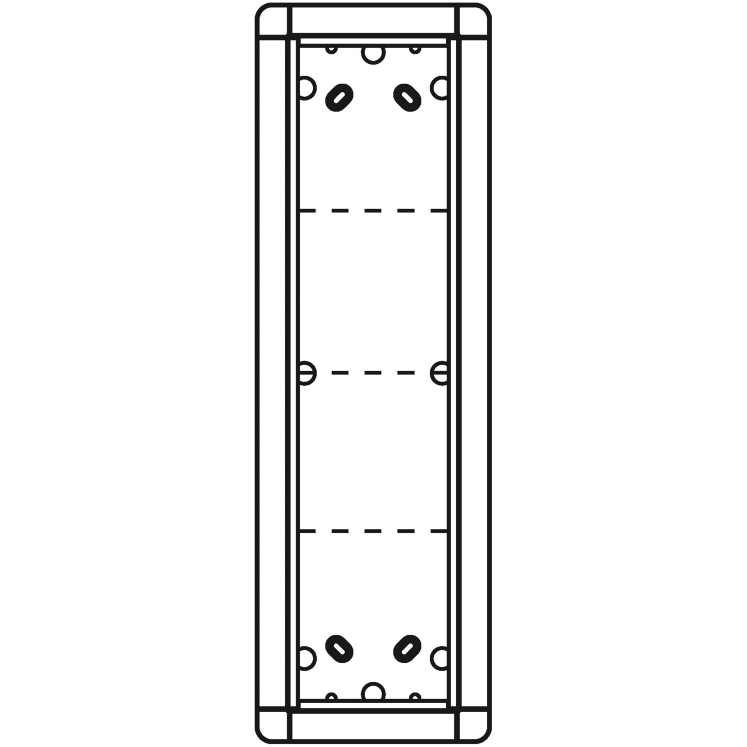Ritto Portier AP-Rahmen ws 4-fach, 133x423mm 1883470