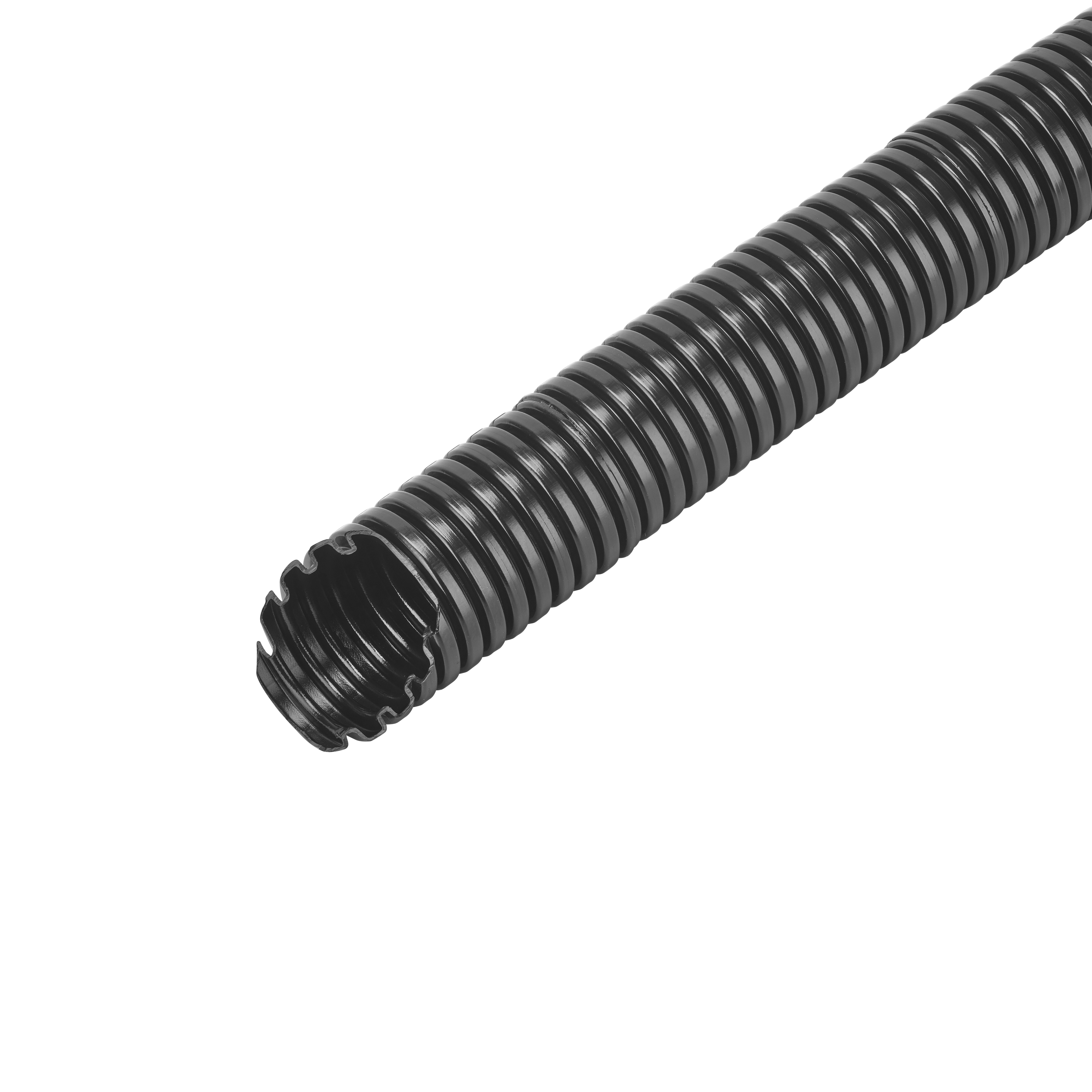 50 M Fränkische Wellrohr flexibel Kunststoff, schwarz FPANF-23B.50