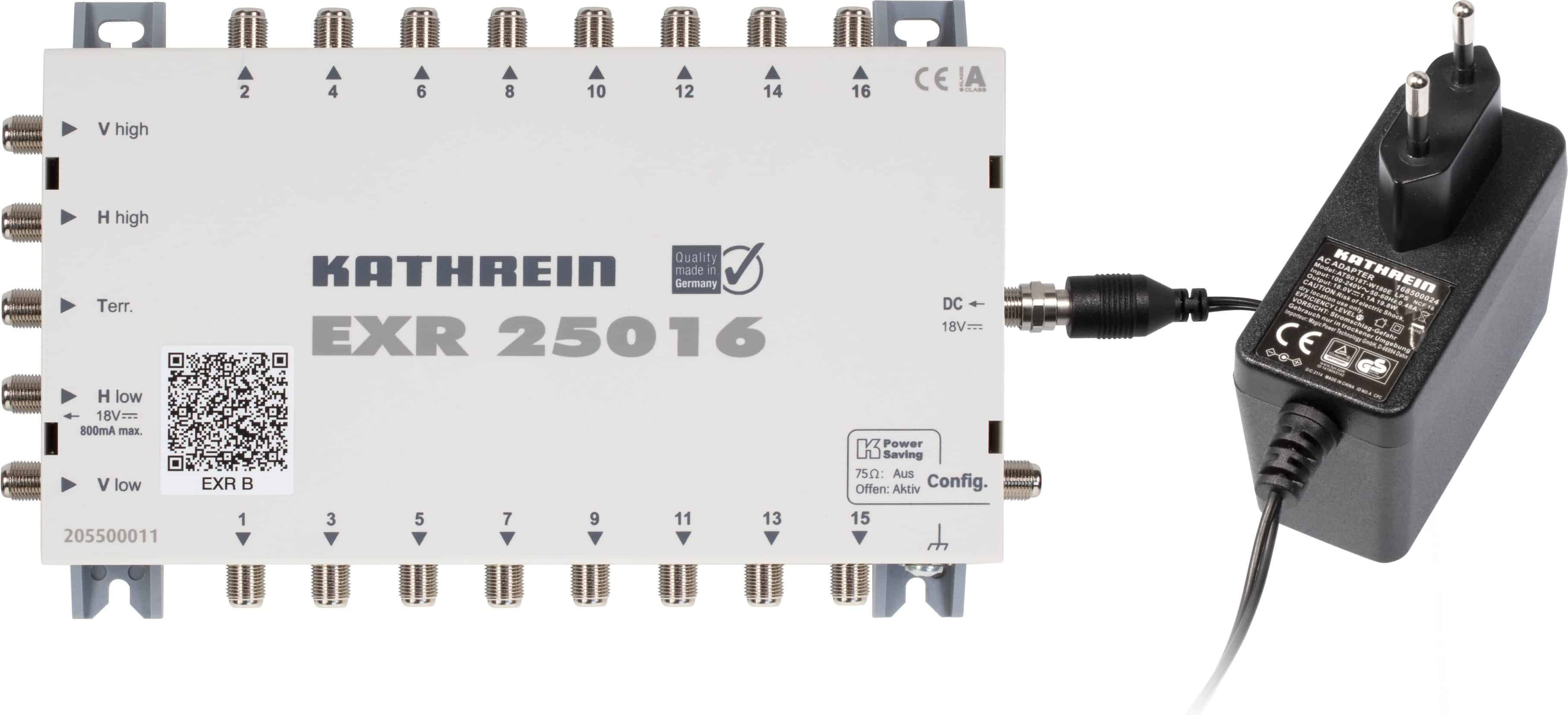 Kathrein Multischalter mit Netzteil EXR 25016
