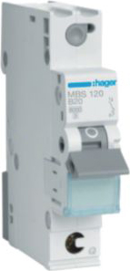 Hager Leitungsschutzschalter 1p. B-20A,6kA,1M QC MBS120