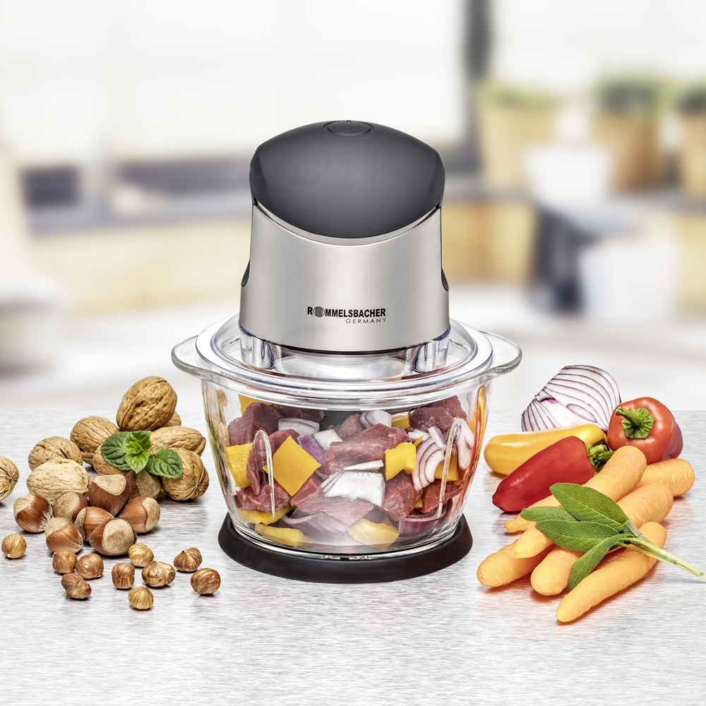 Rommelsbacher Multi Zerkleinerer 400W, 1l Glas MZ 400