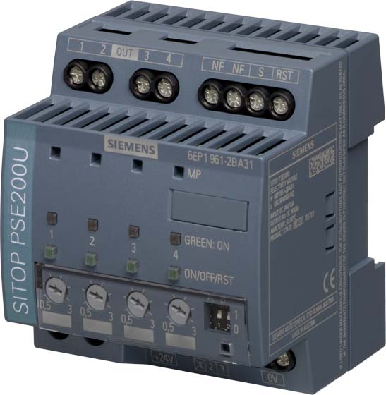 Siemens Dig.Industr. Selektivitätsmodul 24VDC,4x3A,IP20 6EP1961-2BA31