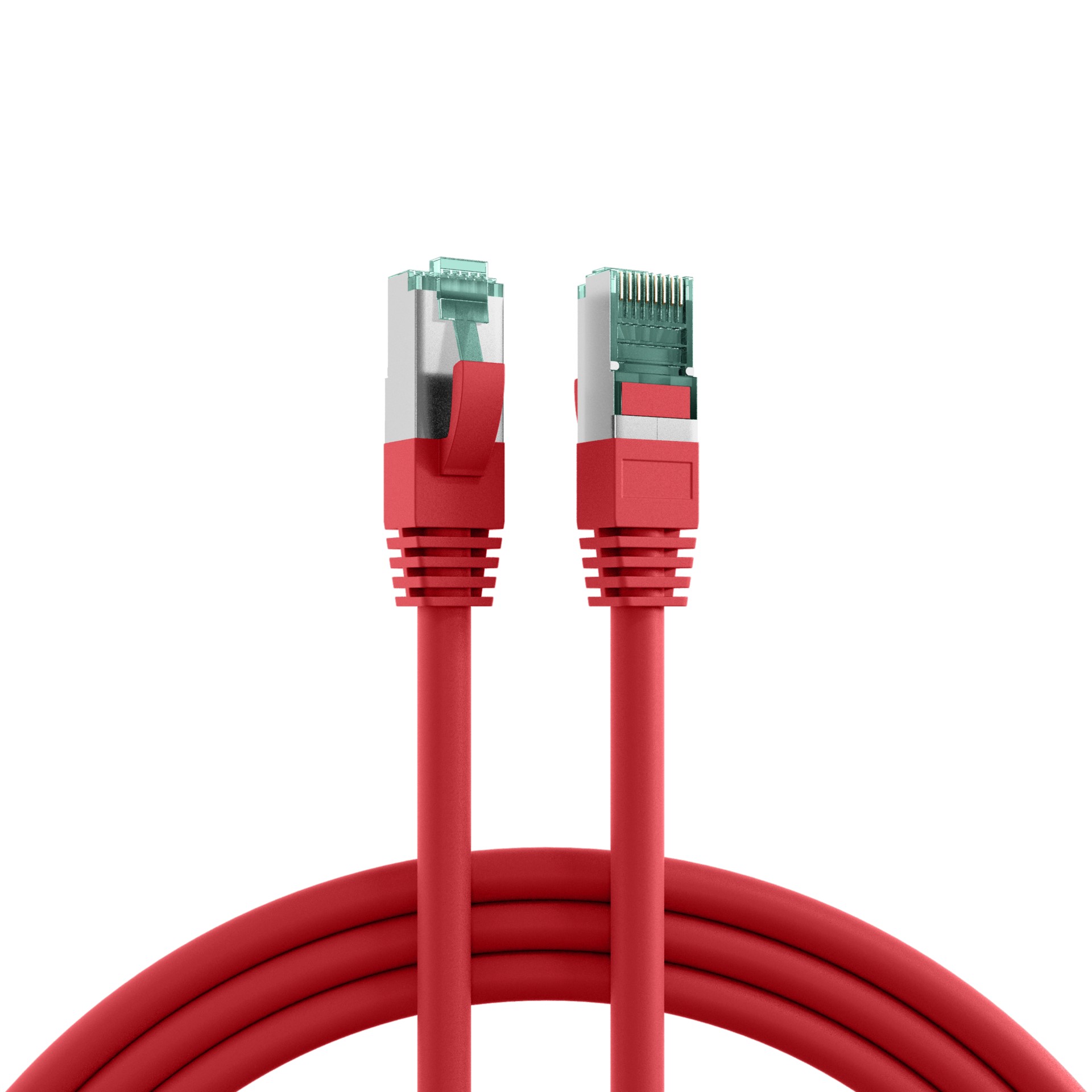 EFB-Elektronik Patchkabel Cat.6A S/FTP RJ45 EC6000A 0.25m rt
