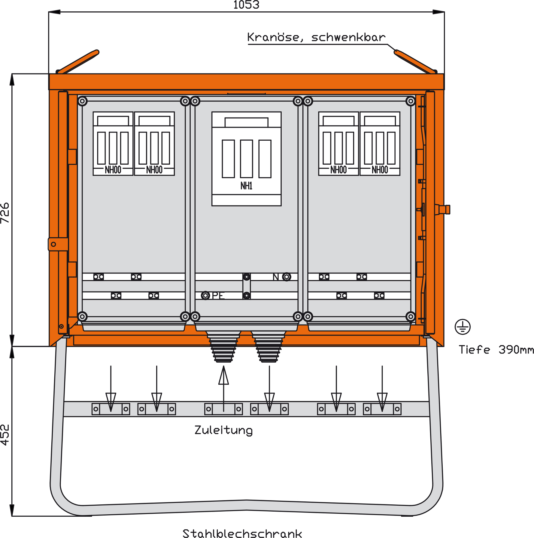 Walther Werke Gruppenverteiler 173kVA 4Abg.(Sila) WGV0070