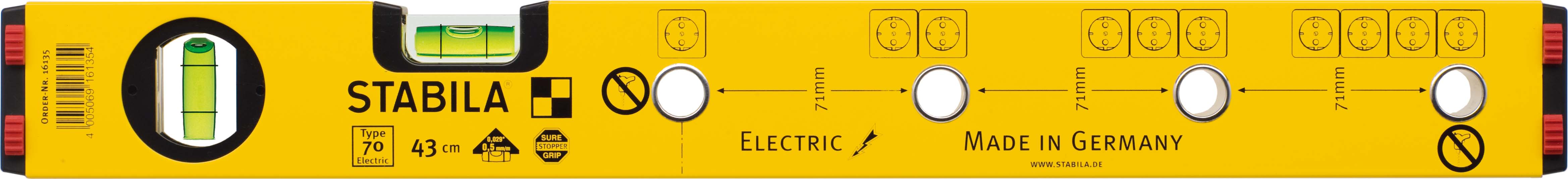 Stabila Wasserwaage 70 Electric 43cm