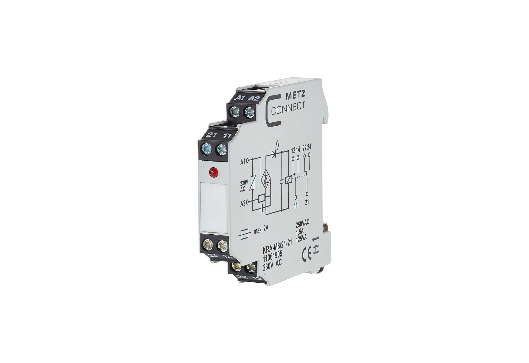 Metz Connect Koppelbaustein 2W KRA-M8/21-21 230AC