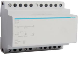 Hager Sicherheitstrafo 12V/5,25Ao.24V/2,63A ST315