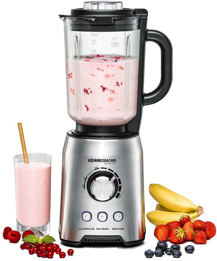 Rommelsbacher Standmixer eds elektron. 1200W, 1.75l Glas MX 1250