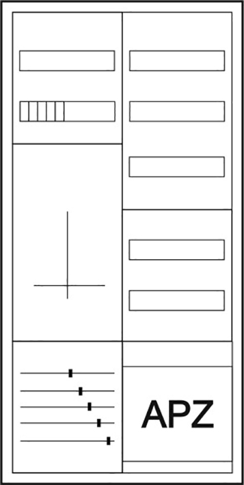 Eaton (Installation) Zähler-Komplettschrank 3-Punktbefestigung ZSD-ZV-1100/APZ