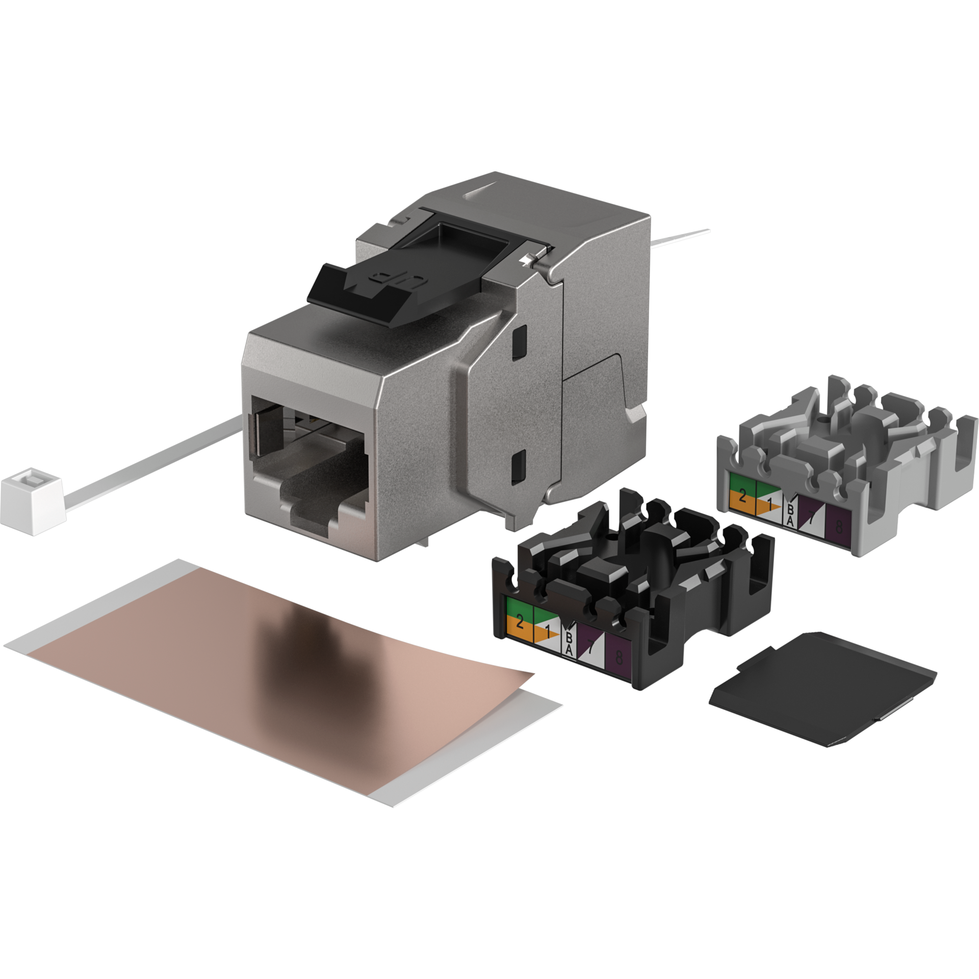 EFB-Elektronik RJ45 Keystone Cat.6A Druckguss-Gehäuse E-20070