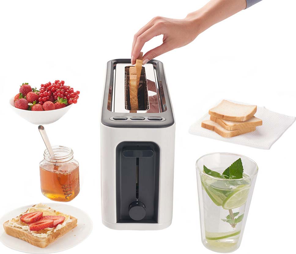 DeLonghi Langschlitztoaster PurEase HT 3110 WH ws