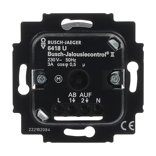 Busch-Jaeger Jalousie-Basis-Einsatz 2Schliesser 3A 690VA 6418 U