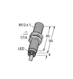 Turck Sensor induktiv BI2-M12-AP6X
