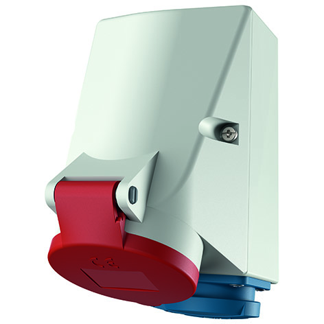 Mennekes Wanddose 16A,5p,6h,400V,IP44 1649