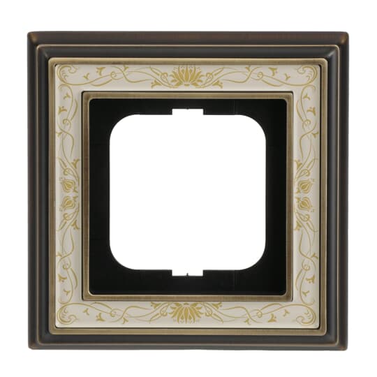 Busch-Jaeger Rahmen 1-fach ms/antik Deko elf/ws 1721-846