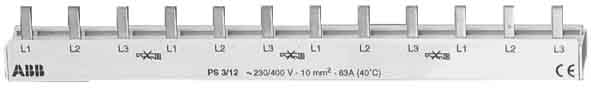 ABB Stotz S&J Sammelschiene n.ablängbar PS3/12