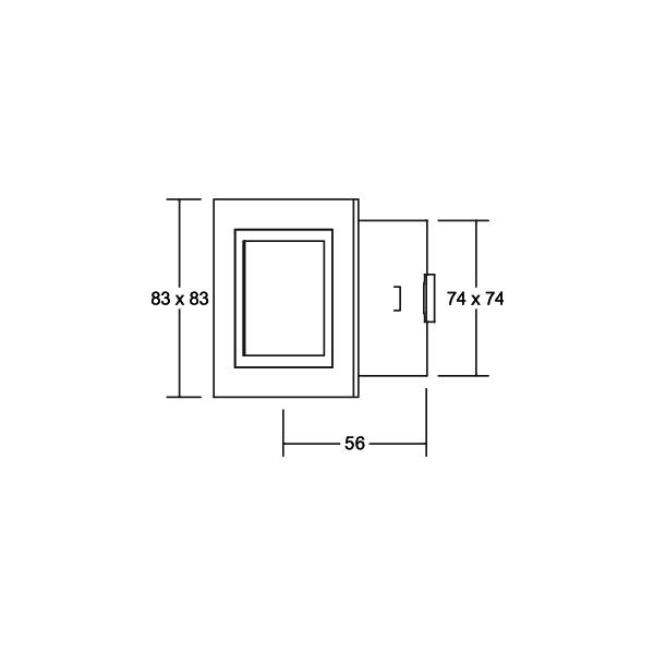 Brumberg Leuchten LED-Wand-EB-Leuchte alu Power-LED wws, 1W 0P3730WW