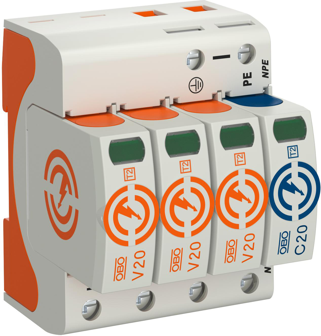 OBO Bettermann Vertr SurgeController V20 dreipolig mit NPE V20-3+NPE-280