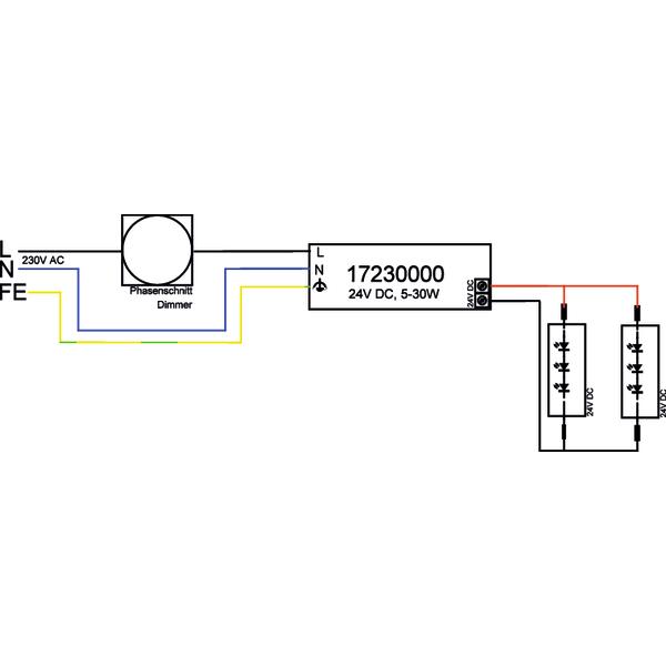 Brumberg Leuchten LED-Netzgerät 5-30W 24V IP20 dimm. Phasenab. 17230000