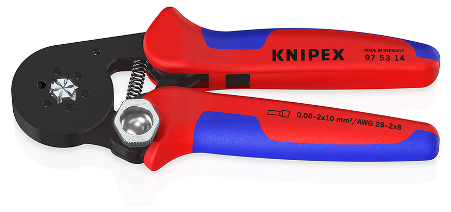 Knipex-Werk Crimpzange f.Aderendh. 180mm 97 53 14 SB