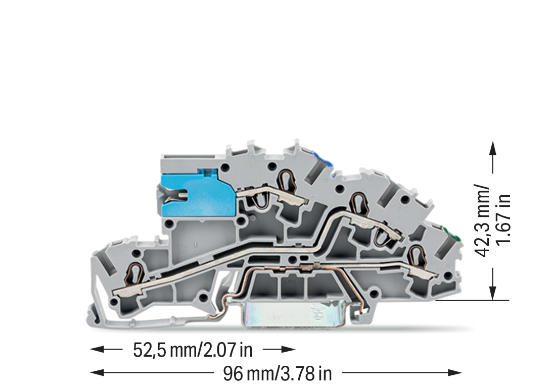 WAGO GmbH & Co. KG Installationsetagenklemme 4mm² NT/L/PE grau 2003-7641 WAGO GmbH & Co. KG Installationsetagenklemme 4mm² NT/L/PE grau 2003-7641