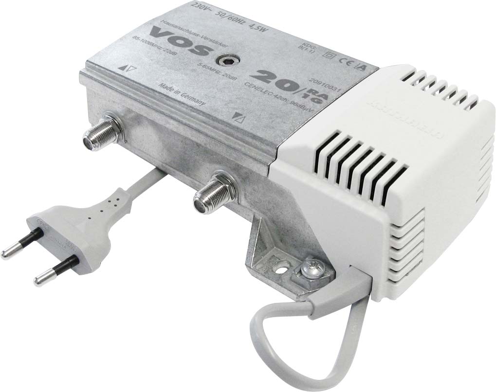 Kathrein Hausanschluss-Verstärker 5-65/85-1006 MHz VOS 20/RA-1G