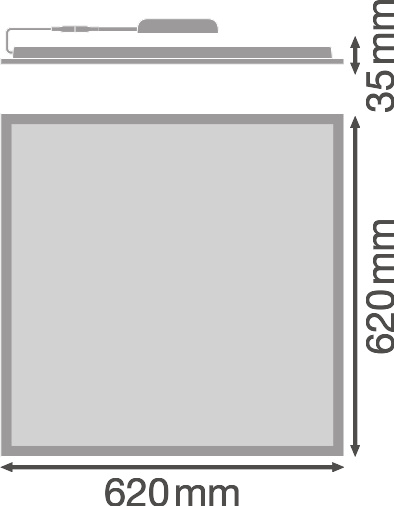 Ledvance LED-Panel M625 840 PLCOMP625V33W840U19