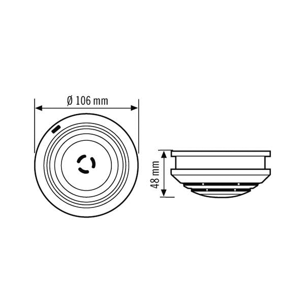 ESYLUX Fotoelektr.Rauchmelder  PROTECTOR K 230 V