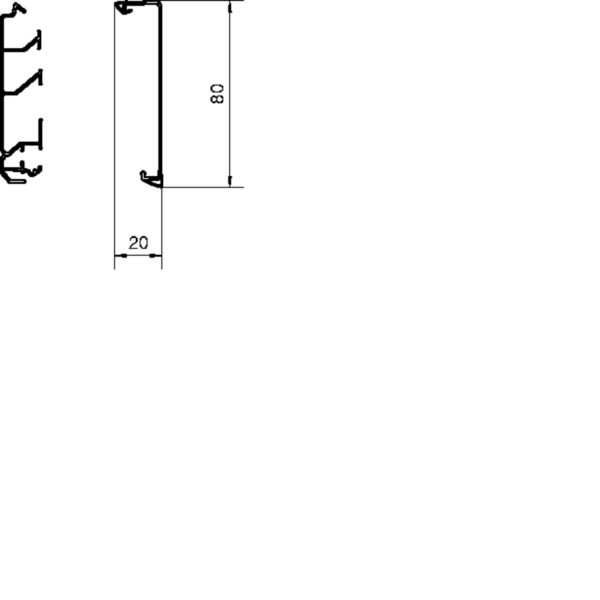 2 M Tehalit SockelleistenkanalOberteil zu SL 20x80mm vw SL20080219016
