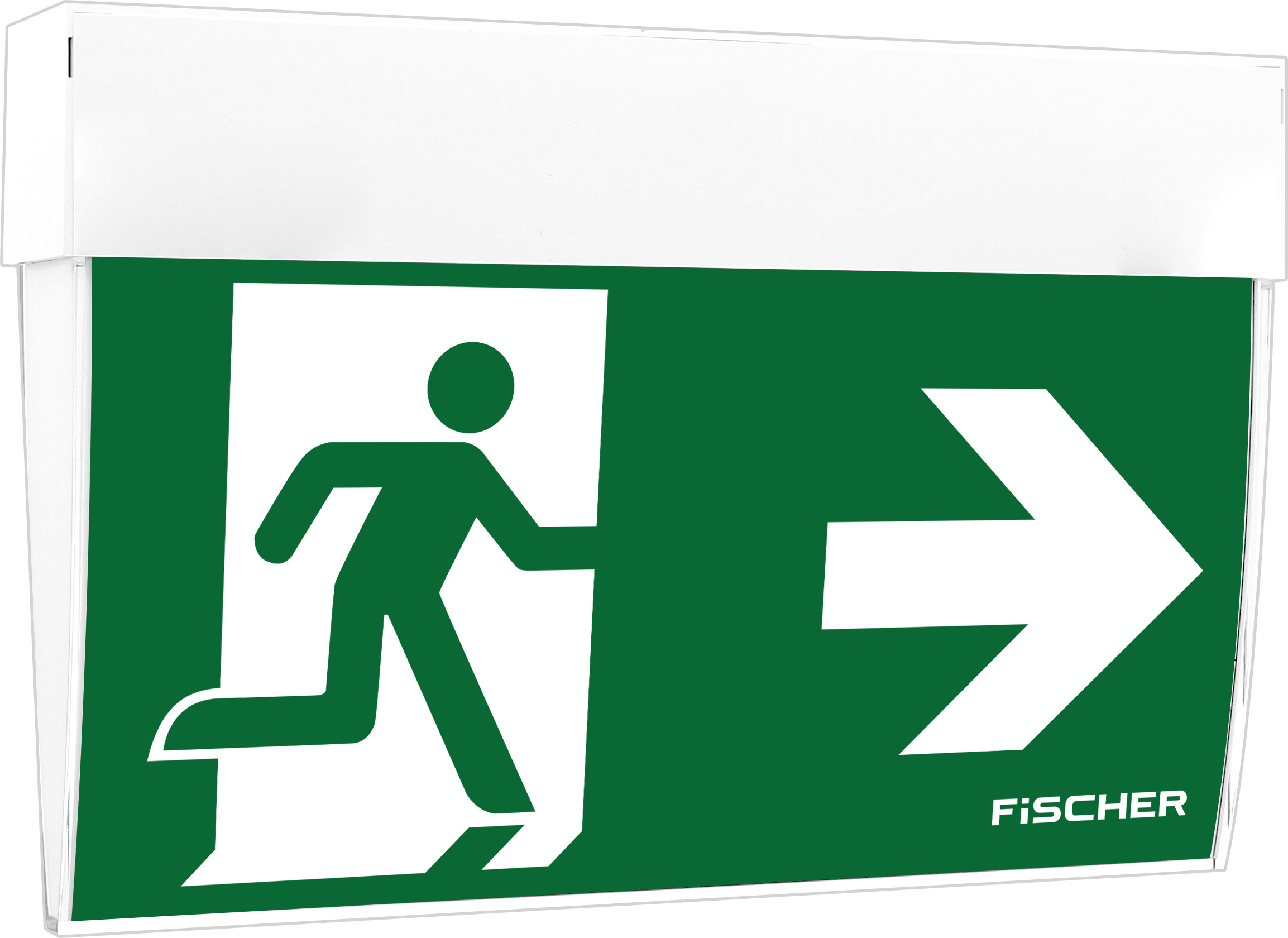 Fischer LED-Rettungszeichenleuchte EB 3/8h,27m,IP41 F1-U383AT2.V5