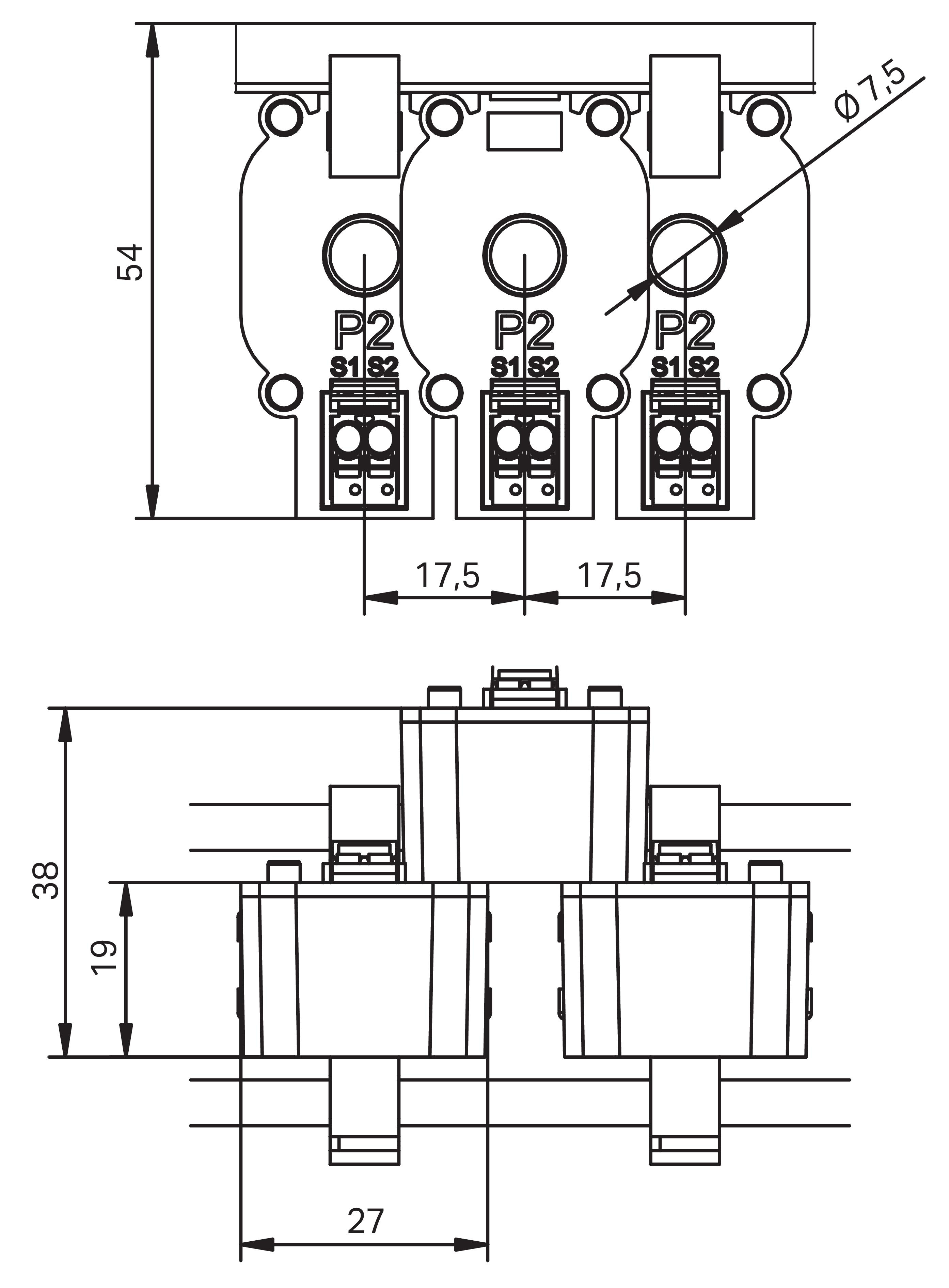 WAGO GmbH & Co. KG Aufsteck-Stromwandler 64A/1A 855-2701/064-001