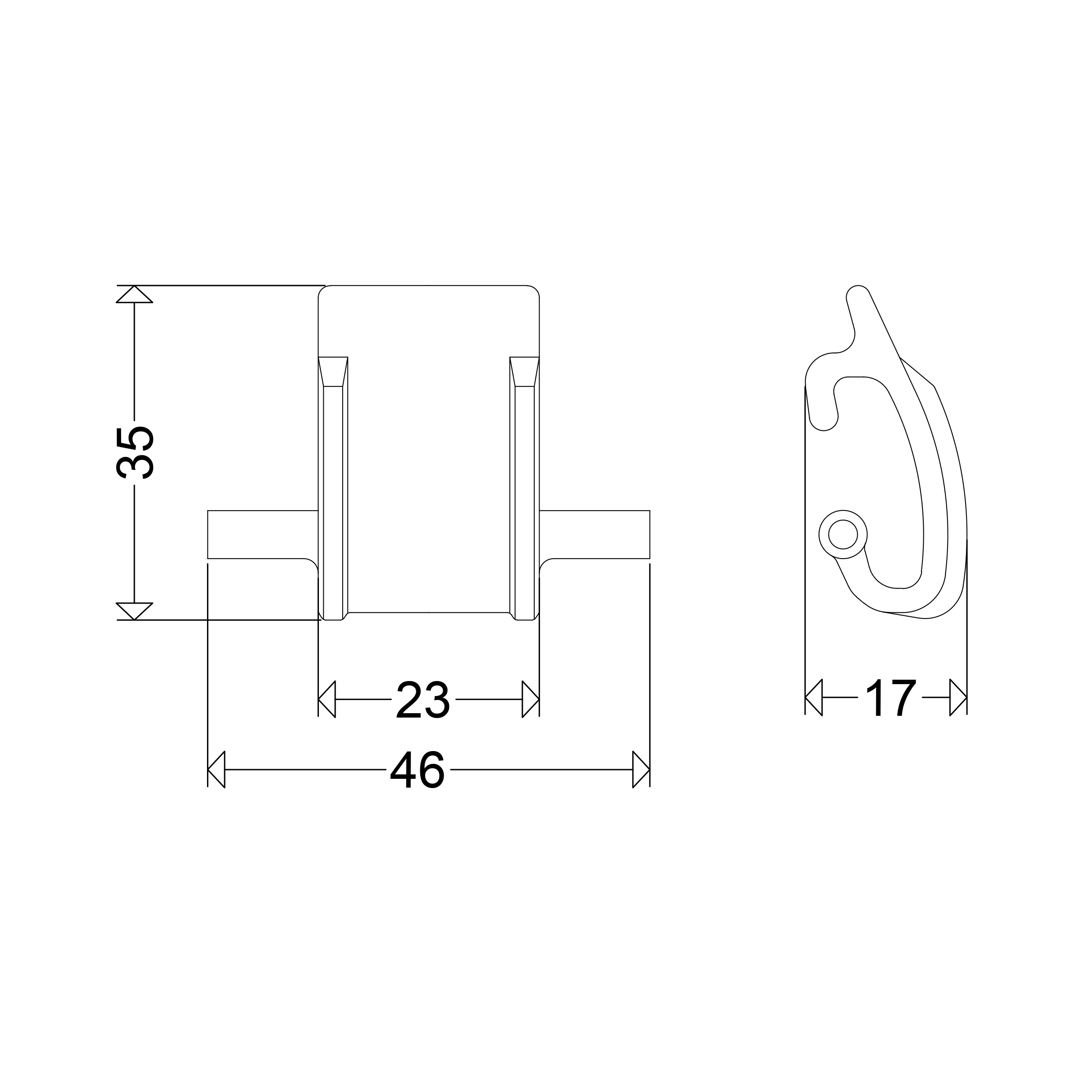 Schuch Licht Ersatzklammern Kunststoff VPE 8 163 KK (VE08)
