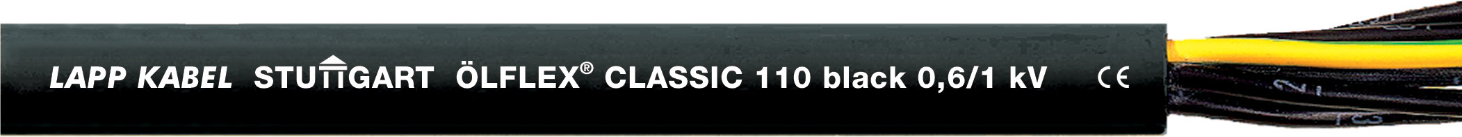 500 M Lapp Kabel&Leitung ÖLFLEX CLASSIC 110 Black 0,6/1kV 4G1,5 1120309/500
