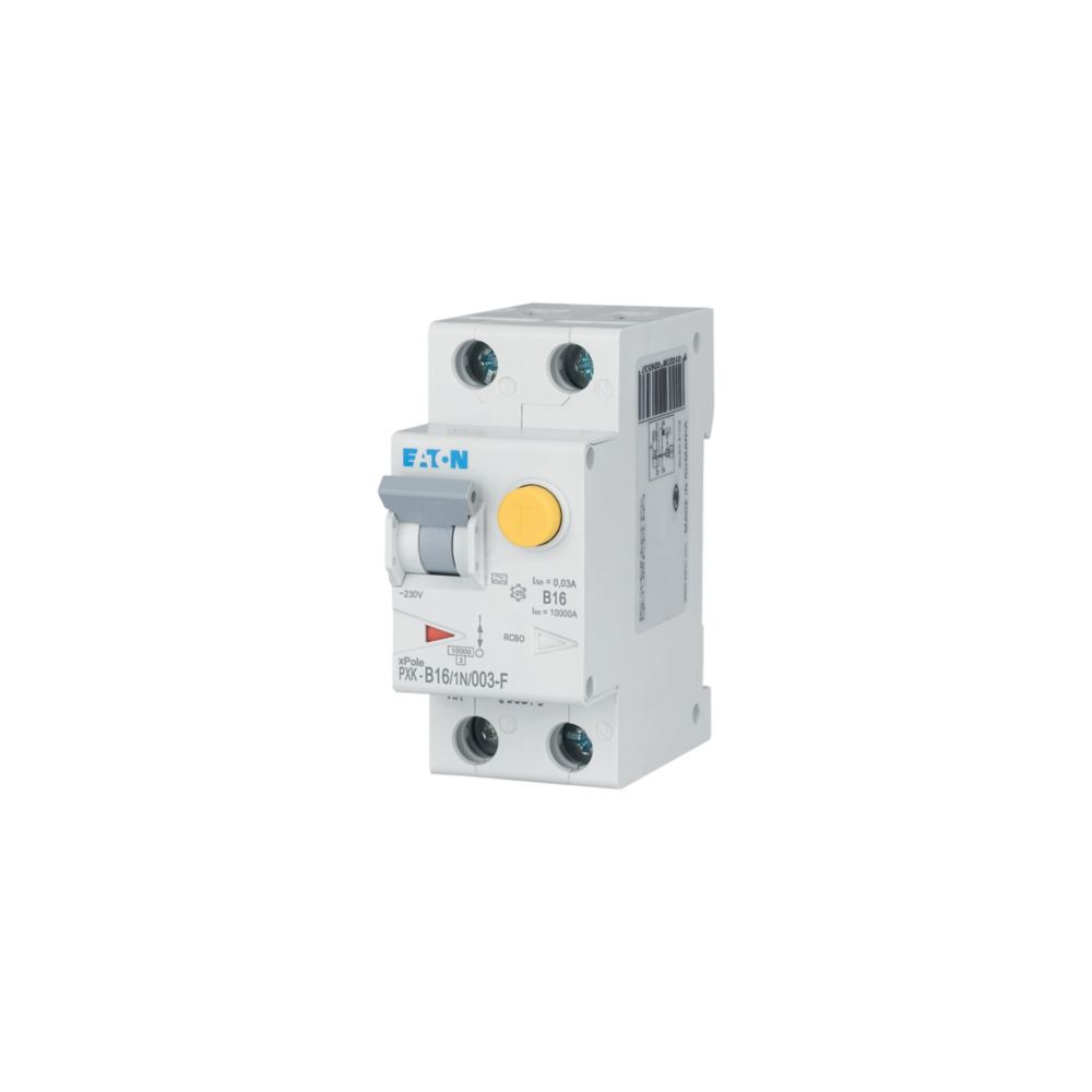 Eaton (Installation) FI/LS-Kombischalter B 16A 1+N, 30mA PXK-B16/1N/003-F