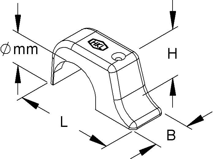 100 STK Kleinhuis Top-Nagelschelle gr 1-fach 10-14 1567