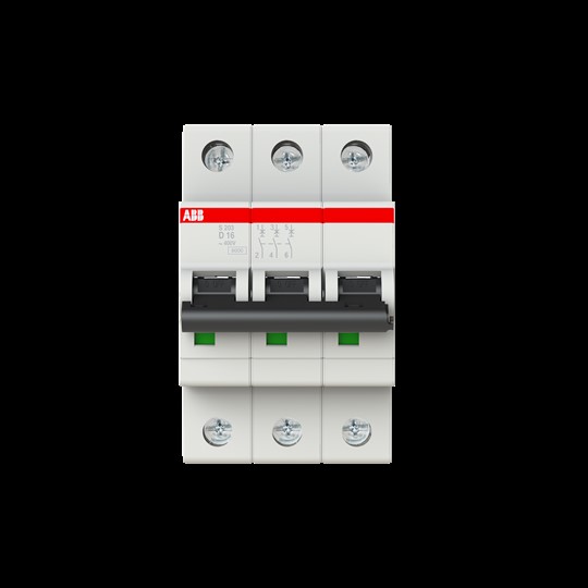 ABB Stotz S&J Sicherungsautomat D,6kA,16A,3P S203-D16