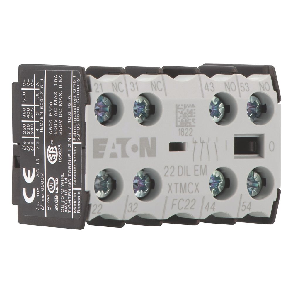 Eaton (Moeller) Hilfsschalterbaustein 2S+2Ö,Zentral-Aufbau 22DILEM Eaton (Moeller) Hilfsschalterbaustein 2S+2Ö,Zentral-Aufbau 22DILEM