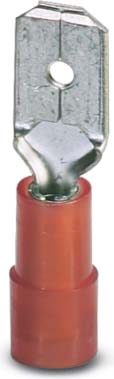 100 STK Phoenix Contact Flachstecker rot C-SCMI 1,5/6,3x0,8